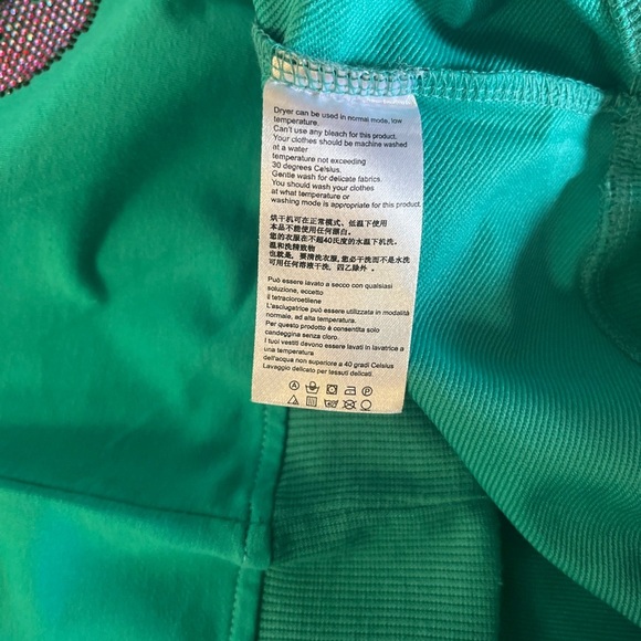 Teal Sweatshirt with Sequin Teddy Bear Design - Picture 5 of 7